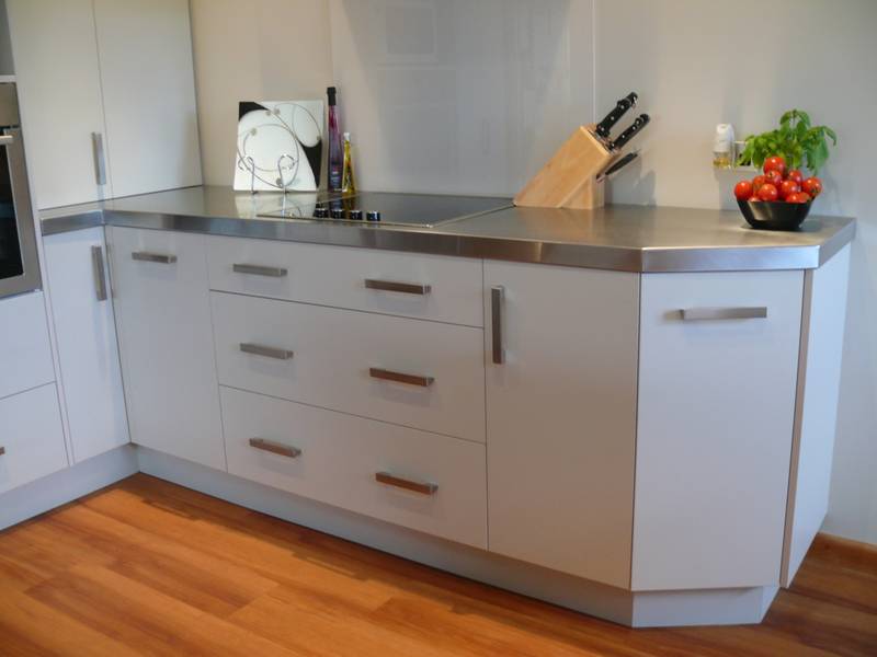 Stainless Steel Benchtops — Photo Galleries Kiwi Kitchens, Christchurch NZ
